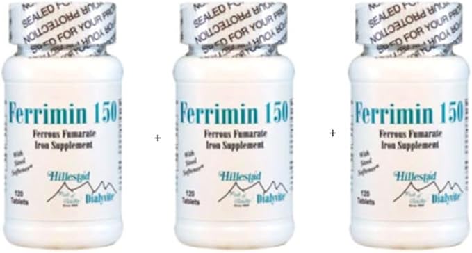 Dialyvite - Ferrous Fumarate - Ferrimin 150-120 Tablets (3)
