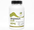 Magnesium Citrate 833mg ~ 100 Capsules - No Additives ~ Naturetition Supplements