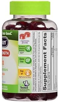 Vitafusion Extra Strength Biotin Gummies 5000 mcg Blueberry 100 ea (Pack of 4)