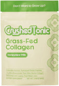 Crushed Tonic Marine Collagen Powder Korean Beauty Drink with Hydrolyzed Collagen Peptides for Skin Hair &amp Nails | Gluten-Free Halal &amp Kosher (Honeydew Milk 60 Servings (300 g) Pouch)