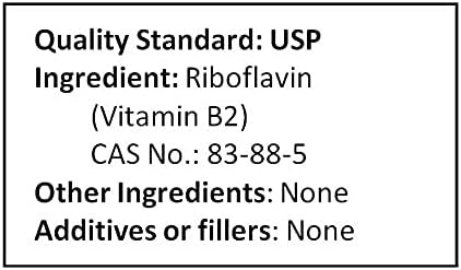 Vitamin B2 Riboflavin Pure Powder Energy (1000 Grams (2.2 lb))