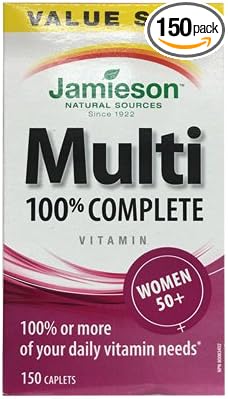 Jamieson 100% Complete Multivitamin for Women 50+ 150 caplets