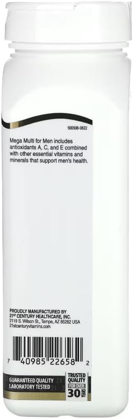 21st Century Mega Multi for Men Multivitamin &amp Multimineral 90 tablets Pack of 2