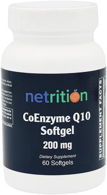 Netrition 200mg CoEnzyme Q10 60 Softgels