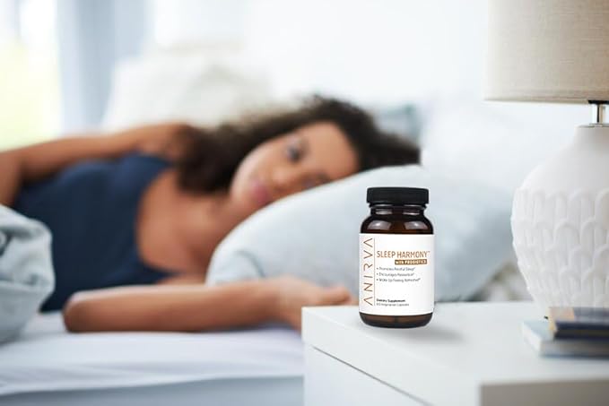 Sleep Harmony - Natural Sleep Supplement with Probiotics Magnesium Ashwagandha Chamomile GABA Melatonin - Non-Habit Forming Supplement for Relaxation Stress Relief Better Sleep Aid
