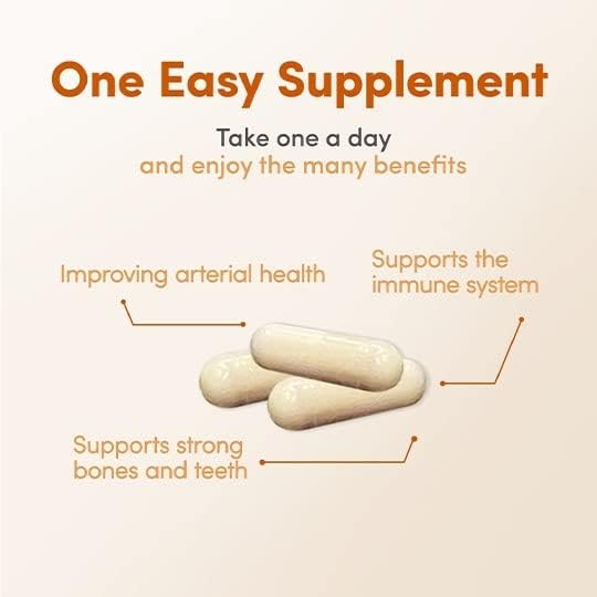 ADK 5 - Multivitamin Including Vitamin D3 5000 iu Vitamin K2 mk-7 &amp Vitamin A for Strong Bones &amp Teeth* Arterial Health &amp Immune Support* Gluten Free (60 Day Supply)