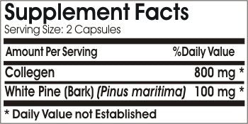 Nutra-Pine Skin Formula Collagen Pine Bark ~ 180 Capsules - No Additives ~ Naturetition Supplements