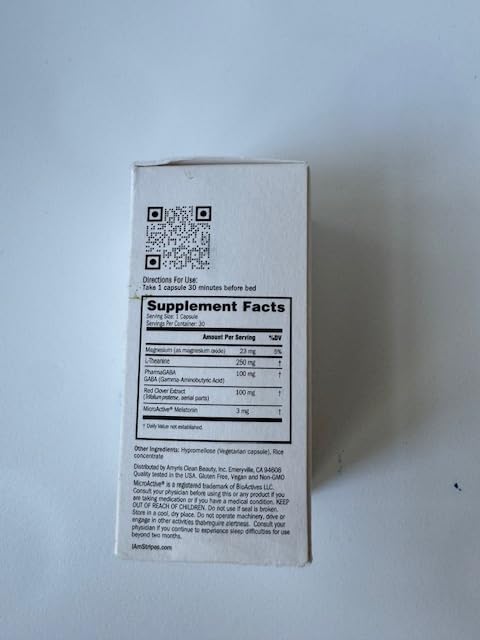 Stripes Beauty Naomi Watts The Dream Date Good Night Sleep Support Supplement Relieve Hot Flashes Racing Thoughts Sleeplessness Nighttime Menopause Support 30 Ct