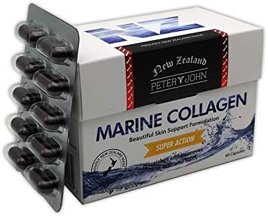 Marine Collagen 60Capsule Contains Royal Jelly/for Beartuiful Skin Hair and Nails Dietary Supplement (3 Pack)