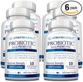 Approved Science Probiotic with Prebiotic - 10 Strains - 25 Billion CFU - 6 Bottles - Vegan