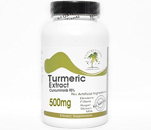 Turmeric Extract 500mg Curcuminoids 95% ~ 200 Capsules - No Additives ~ Naturetition Supplements