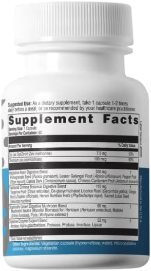 Advanced Bionutritionals – Integrative Digestive Formula Support Healthy Digestion with Ginger Root Natural Digestive Relief for Heartburn Bloating Constipation Diarrhea Non GMO (60 Tablets)