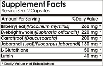 Macular Max with Lutein ~ 180 Capsules - No Additives ~ Naturetition Supplements