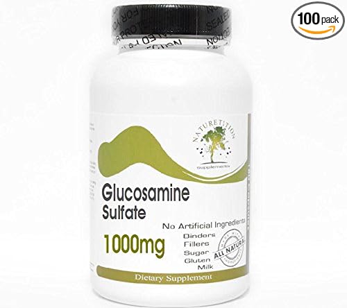 Glucosamine Sulfate 1000mg ~ 100 Capsules - No Additives ~ Naturetition Supplements