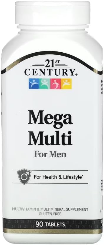 21st Century Mega Multi for Men Multivitamin &amp Multimineral 90 tablets Pack of 3