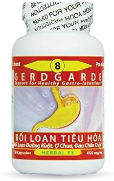 Gerdgarde #8 Support for Healthy Gastro-Intestional Dietary Supplement - 100 Capsules