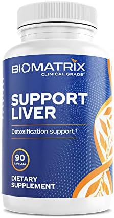 BioMatrix Liver Cleanse Detox &amp Repair Artichoke Extract Liver Health Formula Liver Supplement with Milk Thistle Taurine Methionine | 1+ Month Supply for Men and Women