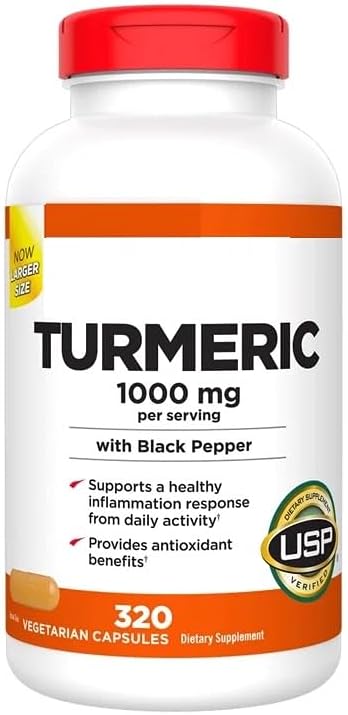 Signature Turmeric Root Extract 1000 mg | Supports a Healthy Inflammation Response | Provides Antioxidant Benefits - 320 Capsules