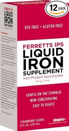IPS Liquid Iron Supplement (Pack of 12)