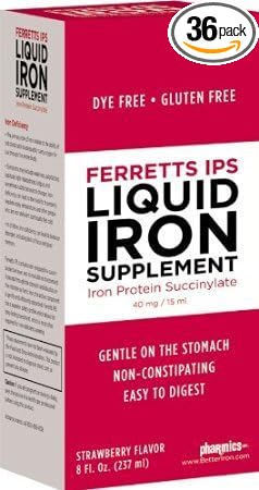 IPS Liquid Iron Supplement (Pack of 36)