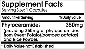 No Wheat Phytoceramides 350mg ~ 100 Capsules - No Additives ~ Naturetition Supplements