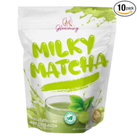 Cris Cosmetics Milky Matcha Glutathione and Collagen Drink 10 Sachets