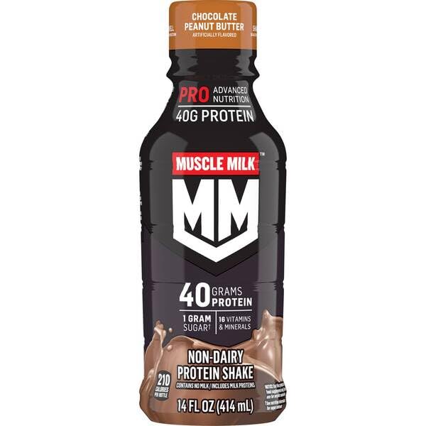 Muscle Milk Pro Advanced Nutrition Shake 14 Fl Oz 40 g Protein 8 Bottles (Variety Pack)