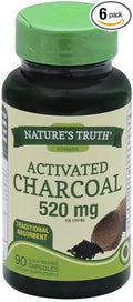 Nature's Truth Activated Charcoal 260mg (Pack of 6)