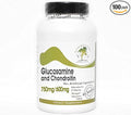 Glucosamine 750mg and Chondroitin 600mg Triple Strength ~ 100 Capsules - No Additives ~ Naturetition Supplements