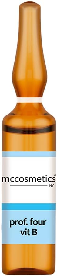 NY | Prof. Four VIT. B | Pyridoxine (VIT. B6) Thiamine HCL (VIT. B1) Folic Acid (VIT. B9) Niacinamide (VIT. B3) Cyanocobalamin (VIT. B12) | 10 x 5ml ampoules | Made in Spain