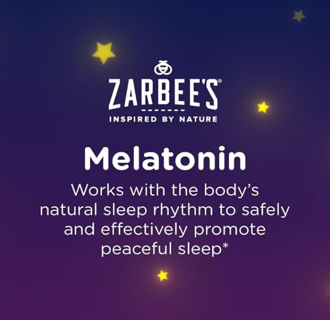 Zarbee's Kids 1mg Melatonin Gummy Drug-Free &amp Effective Sleep Supplement for Children Ages 3 and Up Natural Berry Flavored Gummies 50 Count - Pack of 3