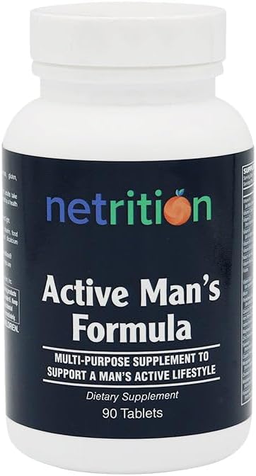 Netrition Active Men's Multivitamin Formula 90 Tablets