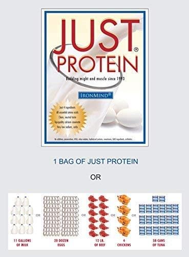 IronMind Just Protein – 5 Pound Classic Milk and Egg Supplement Powder Vanilla Non-GMO No Additives – 18g Protein 80 Servings