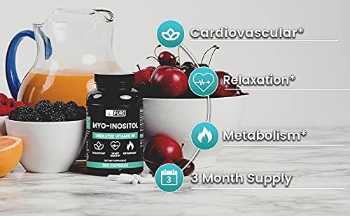 Myo-Inositol (365 Capsules) No Magnesium Or Rice Fillers Always Pure Lab Verified
