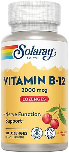Solaray Vitamin B 12 2000mcg 90 Lozenges