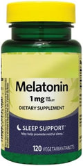 SEDLAV Melatonin Tablets Dietary Supplement 1 mg 120 Count Sticker