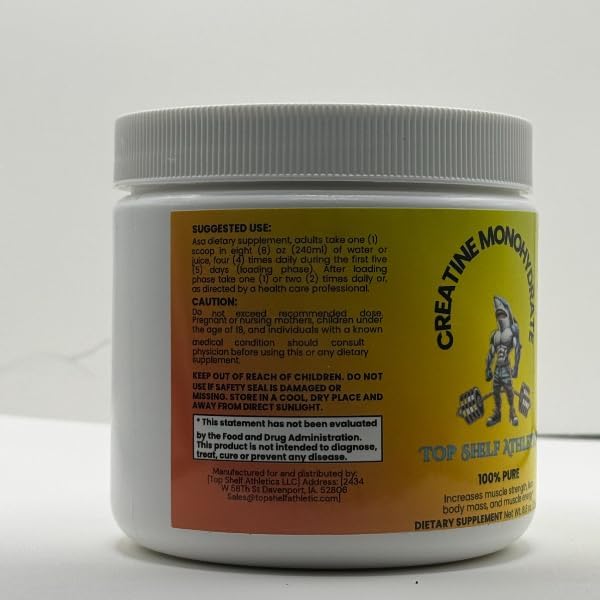 Creatine Monohydrate Unflavored 50 Servings