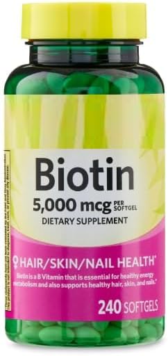 SEDLAV Biotin Softgels Dietary Supplement 5000 Mcg 240 Count Sticker