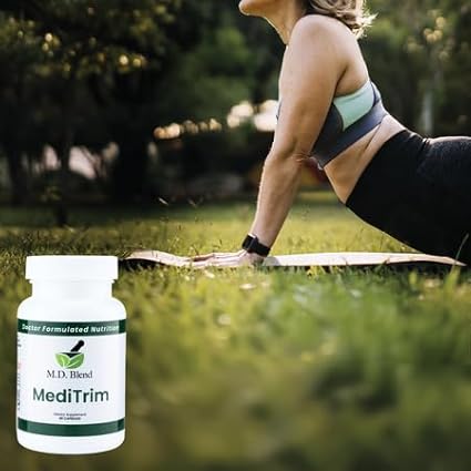 MediTrim Energy Supplements Metabolism Booster Supports Vitality Satiety &amp Physique Goals Smooth System Balance Green Coffee Bean Apple Cider Vinegar Hibiscus 270 Capsules (Pack of 3)