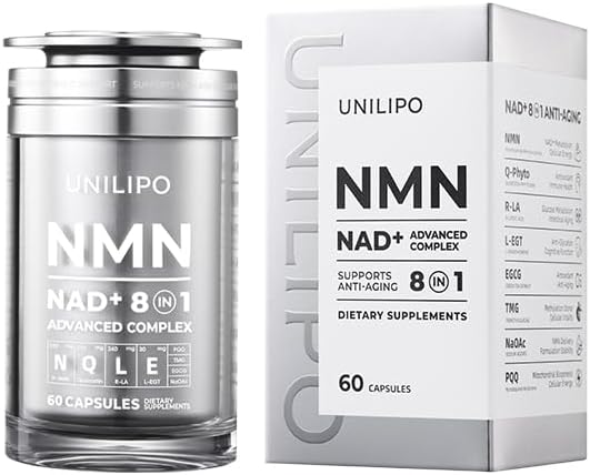 Advanced NAD+ Supplement with NMN Complex PQQ Alpha Lipoic Acid &amp Ergothioneine – Antioxidant Support for Anti-Aging Cellular Energy Brain Support &amp Longevity Formula for Men &amp Women