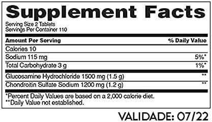 Kirkland Signature Glucosamine &amp Chondroitin 220 Tablets (4 Pack)