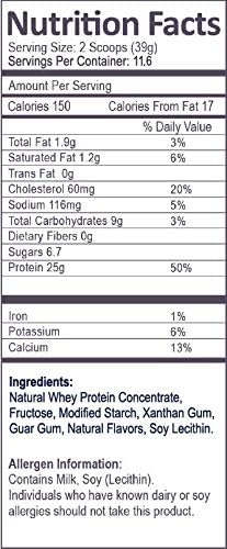 Whey Protein Powder Ice Cream Smoothie Dairy Cholov Yisroel - 1 Pound