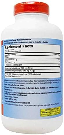 Kirkland Signature Glucosamine with MSM 375 Tablets