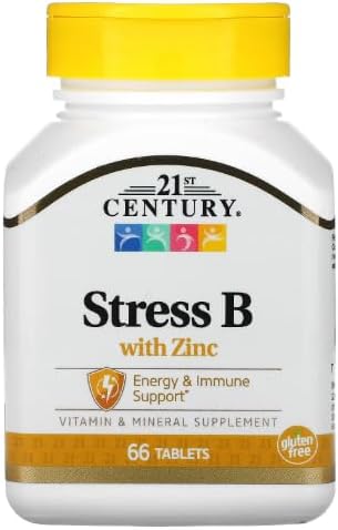 21st Century Vitamin B-Complex with Zinc Tablets 66 Count (6 Pack)