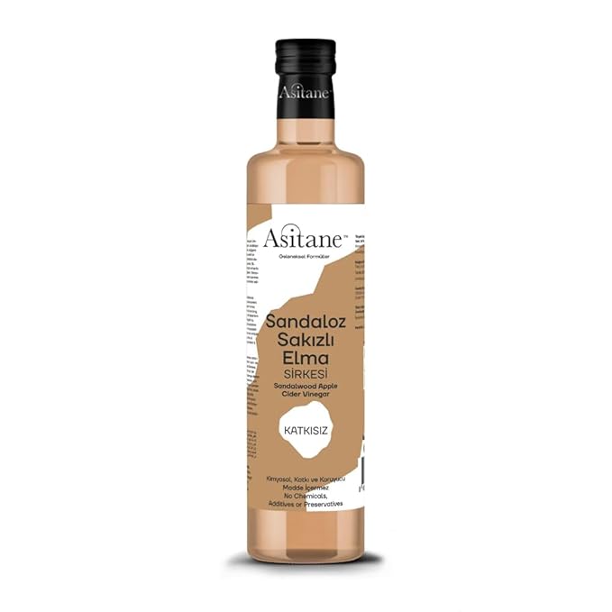 Natural Apple Cider Vinegar with Sandaloz Gum 17 fl oz - Digestive &amp Immune Support Antioxidant Rich