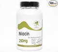 Niacin 250mg ~ 100 Capsules - No Additives ~ Naturetition Supplements