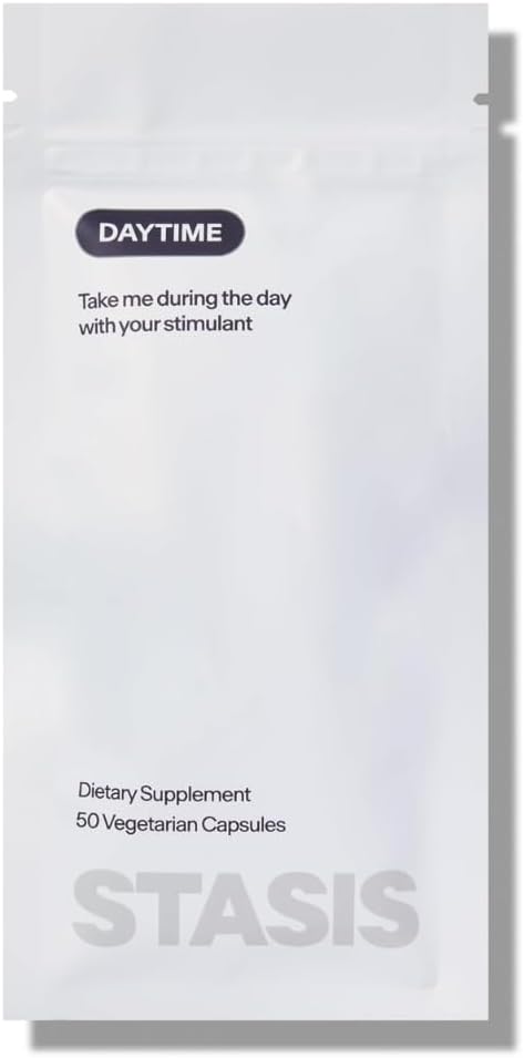 STASIS Daytime &amp Nighttime Supplement Refill Bundle Morning &amp Evening Routine Support Capsules 1 Month Supply