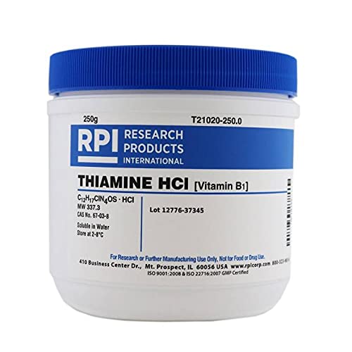 Research Products International Thiamine Hydrochloride [Vitamin B1] 250 Grams - RPI