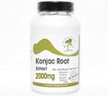 Konjac Root Extract 2000mg ~ 180 Capsules - No Additives ~ Naturetition Supplements