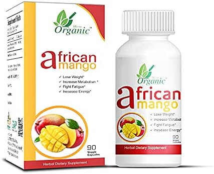 Generic African Mango Seed Extract 480mg with Magnesium Stearate Vegetable Cellulose Capsules 180 Count (Pack of 2)